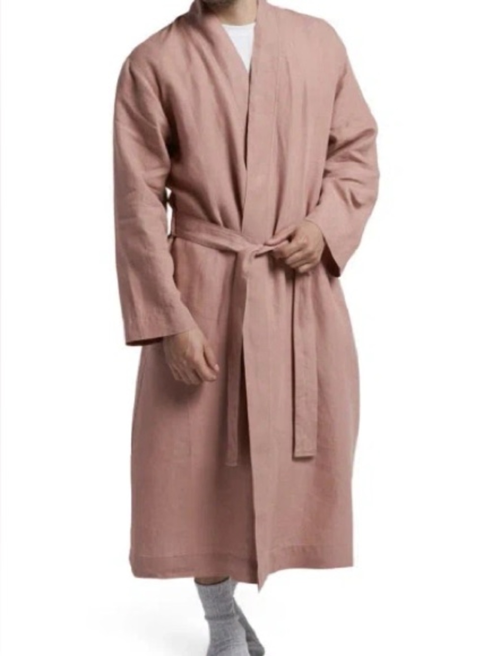 Parachute Linen Robe Clay